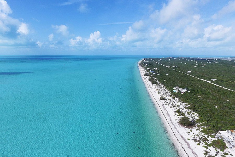 Long Bay Beach is a quiet, pristine beach on Turks and Caicos