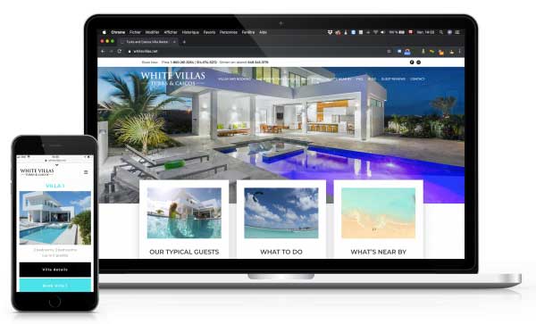 White Villas Resort website